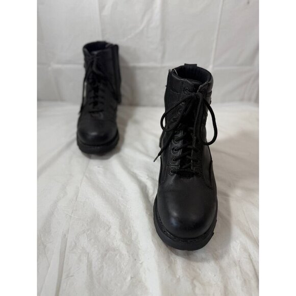 HarleyDavidson Men's Relief Shock Aborber Black Motorcycle Boots 93074 10 Wide - Picture 6 of 12